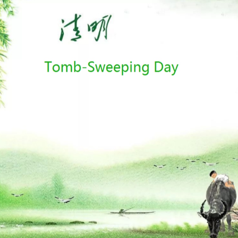 Kiina Tomb-Sweeping Day Holiday Notect on April 2, 2020